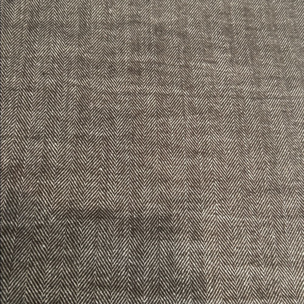 Brown and ivory cashmere blend long scarf - Picture 7 of 7
